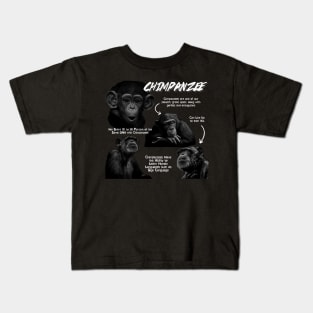 Chimpanzee Fun Facts Kids T-Shirt